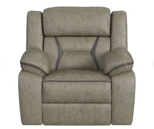 EZRA CORRAL GREY RECLINER