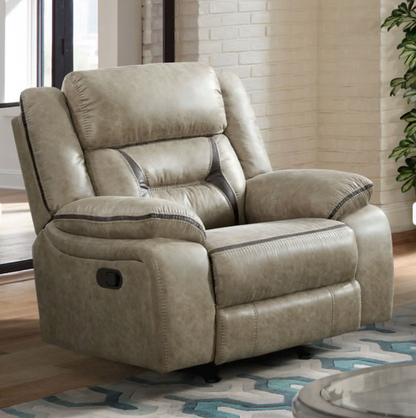 EZRA CORRAL GREY RECLINER