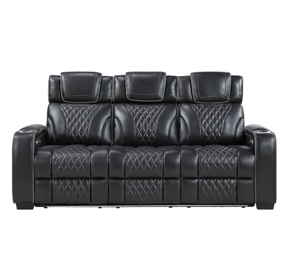 JONAH BLACK LT MASSAGE SOFA
