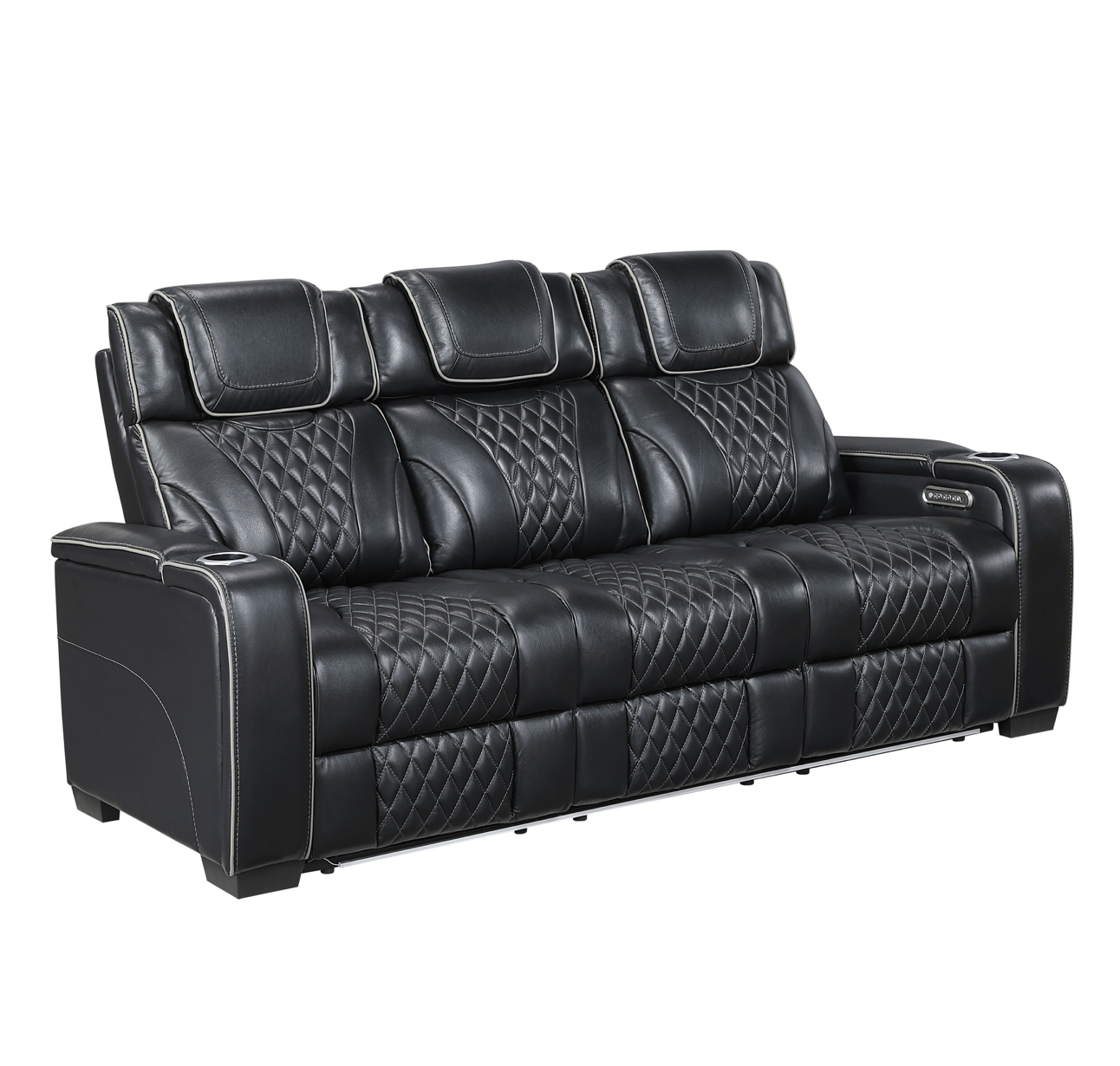 JONAH BLACK LT MASSAGE SOFA