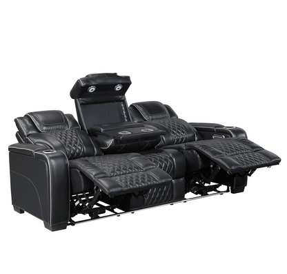 JONAH BLACK LT MASSAGE SOFA