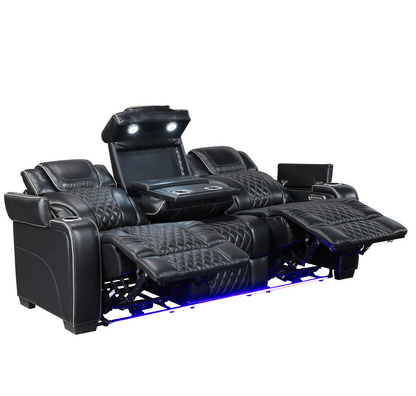 JONAH BLACK LT MASSAGE SOFA