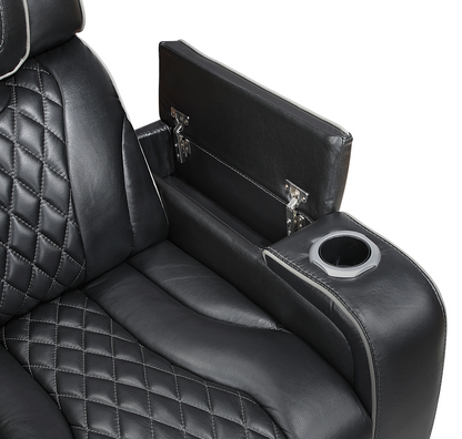 JONAH BLACK LT MASSAGE SOFA