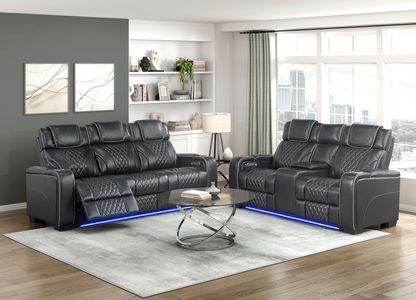 JONAH BLACK LT MASSAGE SOFA