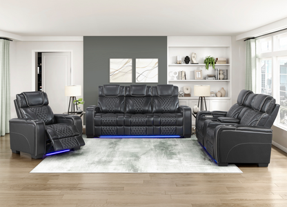 JONAH BLACK LT MASSAGE SOFA