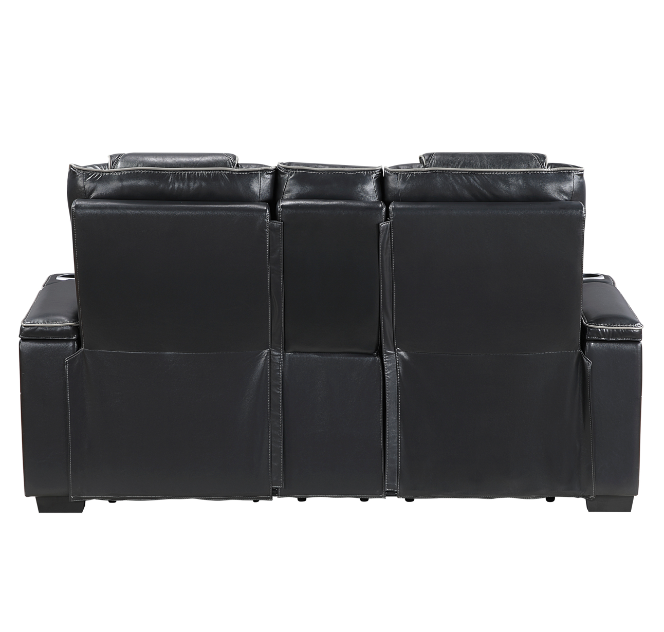 JONAH BLACK LT MASSAGE LOVESEAT