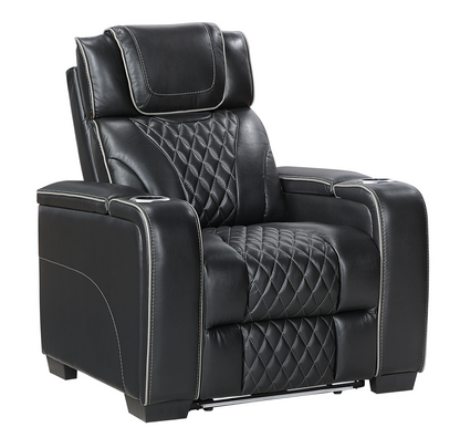 JONAH BLACK LT MASSAGE RECLINER