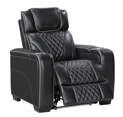 JONAH BLACK LT MASSAGE RECLINER