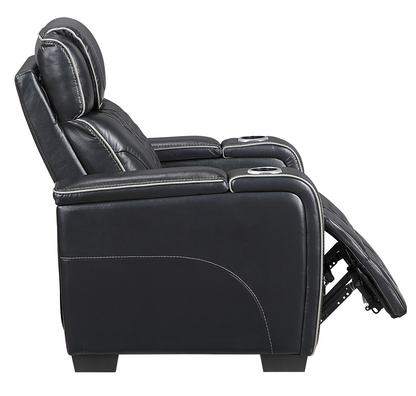 JONAH BLACK LT MASSAGE RECLINER