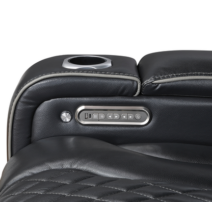 JONAH BLACK LT MASSAGE RECLINER