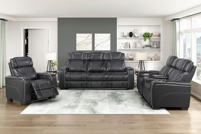 JONAH BLACK LT MASSAGE RECLINER