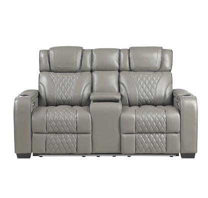 JONAH GREY LT MASSAGE LOVESEAT