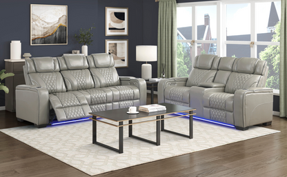 JONAH GREY LT MASSAGE LOVESEAT