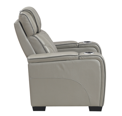 JONAH GREY LT MASSAGE RECLINER