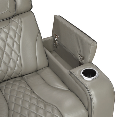 JONAH GREY LT MASSAGE RECLINER