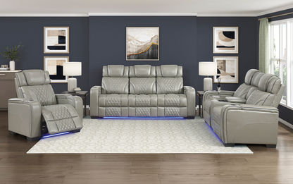 JONAH GREY LT MASSAGE RECLINER