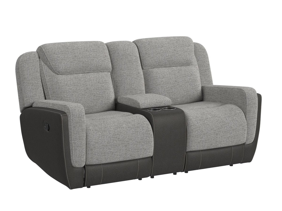 HARRY RANCHO GREY GLIDER LOVESEAT