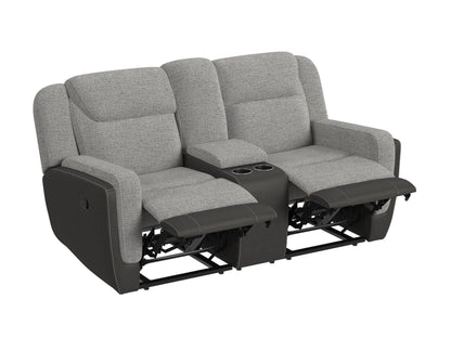 HARRY RANCHO GREY GLIDER LOVESEAT