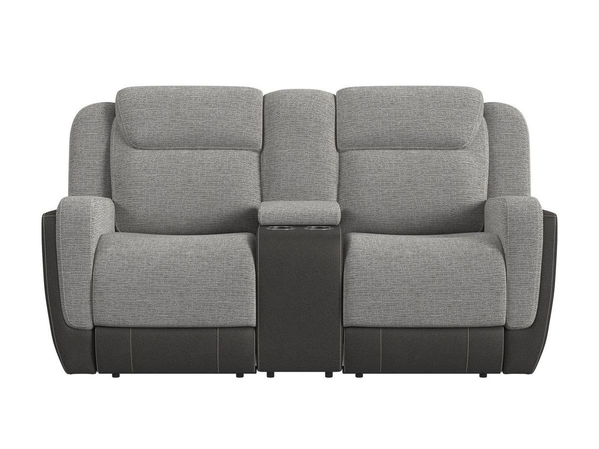 HARRY RANCHO GREY GLIDER LOVESEAT