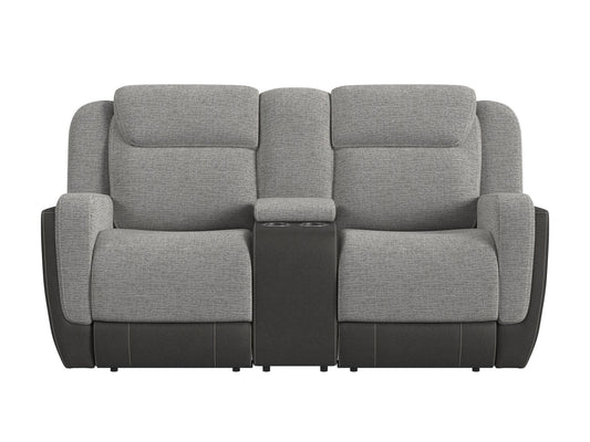 HARRY RANCHO GREY GLIDER LOVESEAT