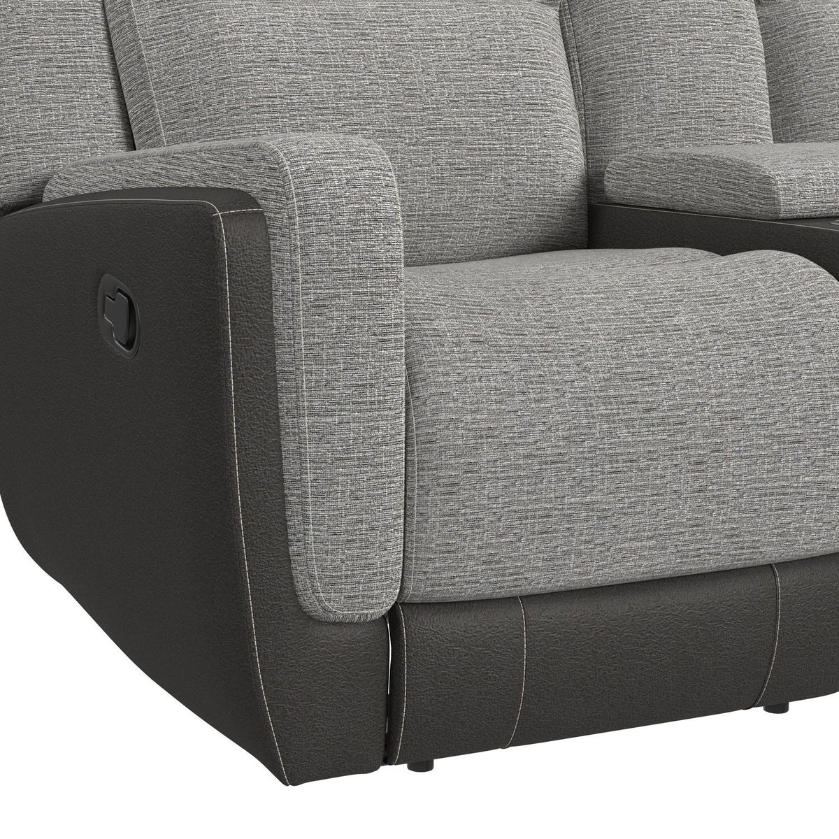 HARRY RANCHO GREY GLIDER LOVESEAT