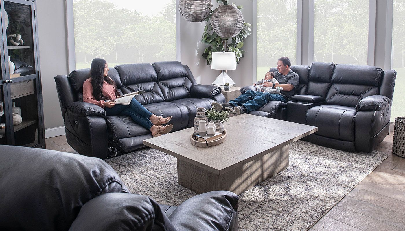 HARRISON NAVY PWR SOFA