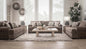 Memphis Chocolate Sofa & Loveseat