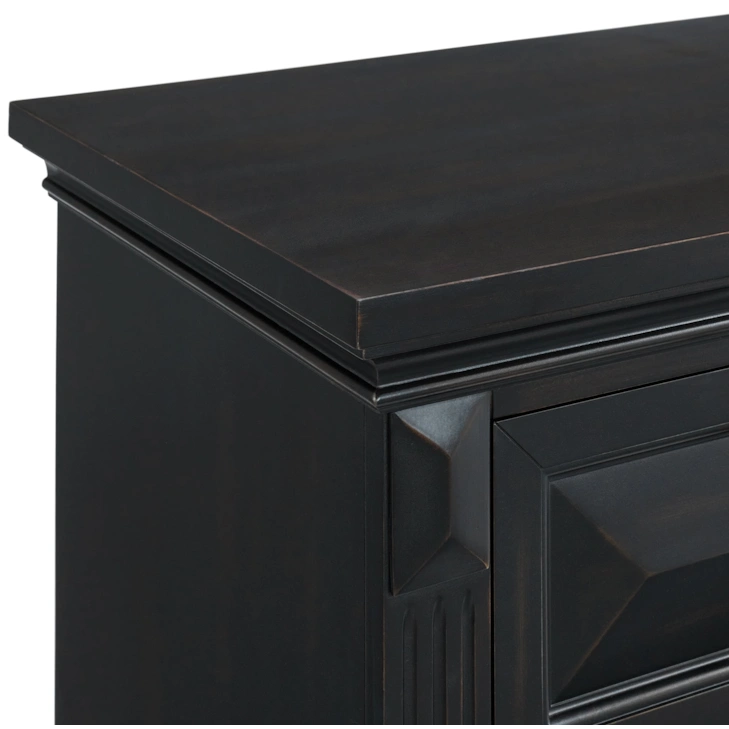 BRIANNA 6-DRAWER CHEST BLACK