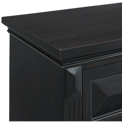 BRIANNA 6-DRAWER CHEST BLACK