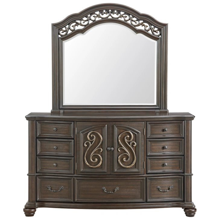 BARRETT MIRROR IN MAHOGANY