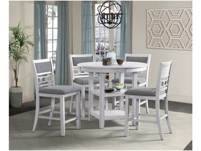 AMBER COUNTER SIDE CHAIR WHITE