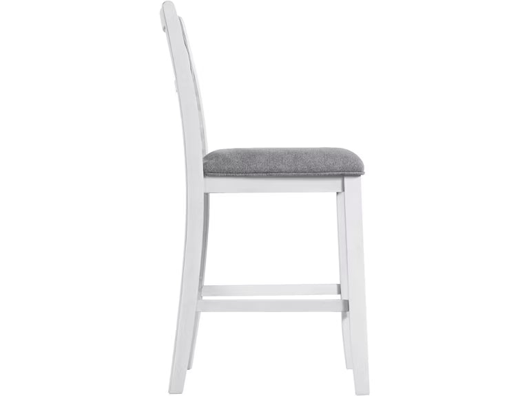 AMBER COUNTER SIDE CHAIR WHITE