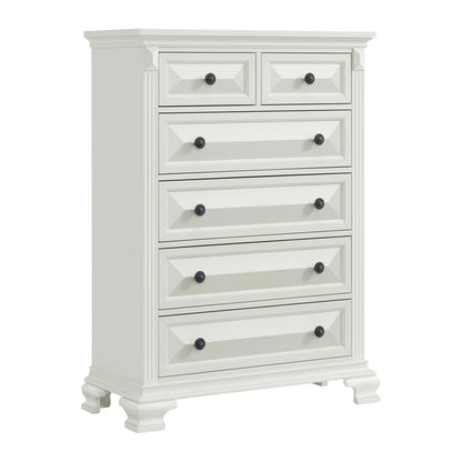 BRIANNA 6-DRAWER CHEST WHITE