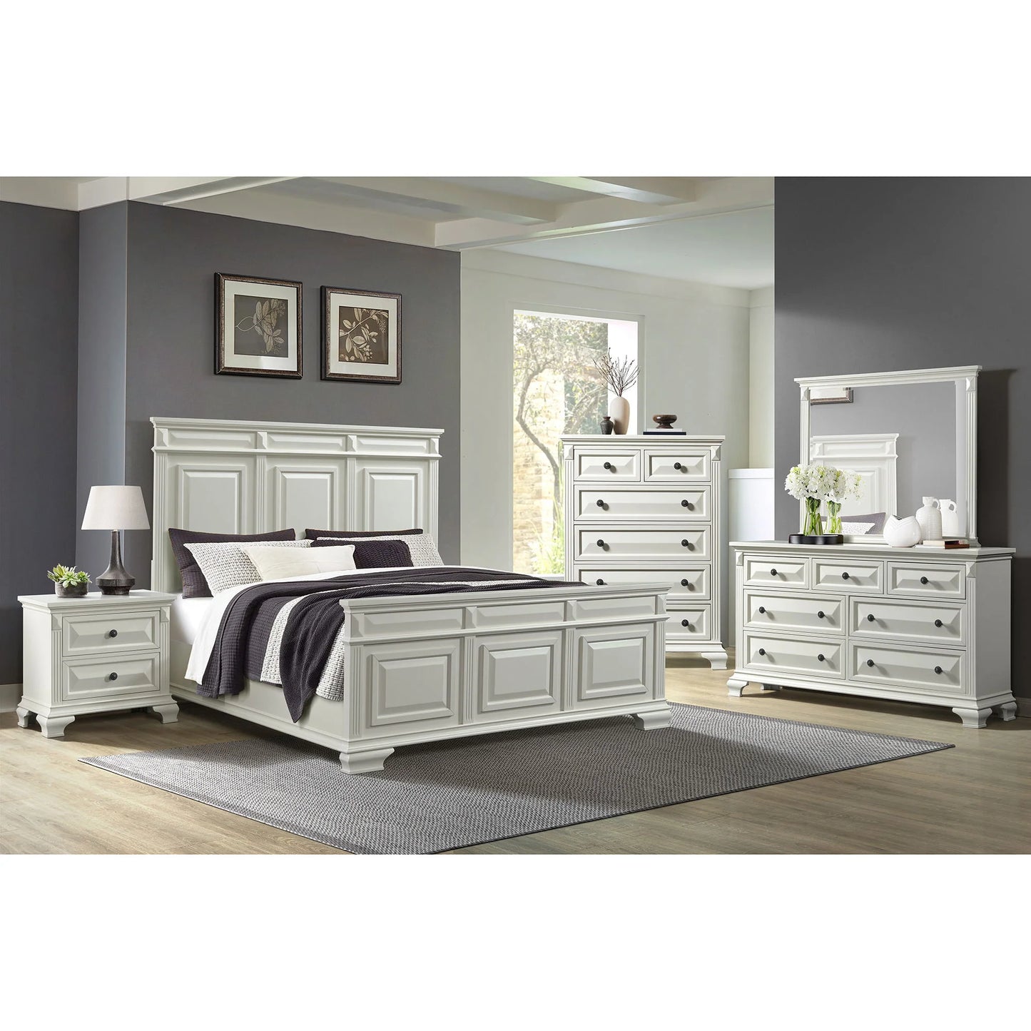 BRIANNA 6-DRAWER CHEST WHITE