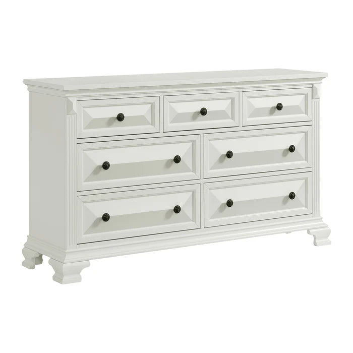 BRIANNA 7-DRAWER DRESSER WHITE