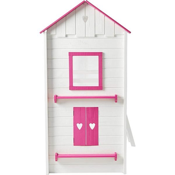 CORA WH/PINK HSE BUNK BED 1 OF 4
