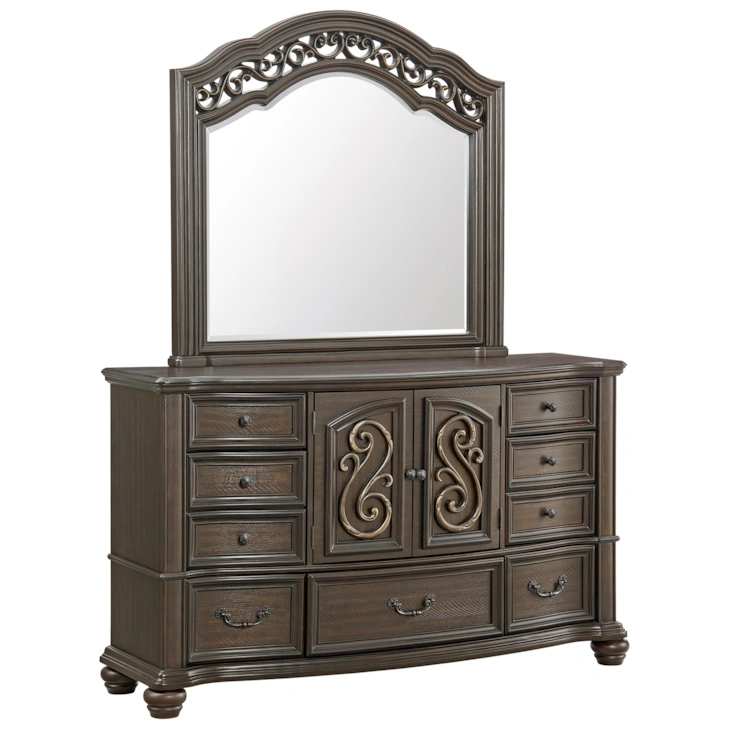 BARRETT MIRROR IN MAHOGANY