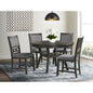 Amber Grey 5pc Dining Set