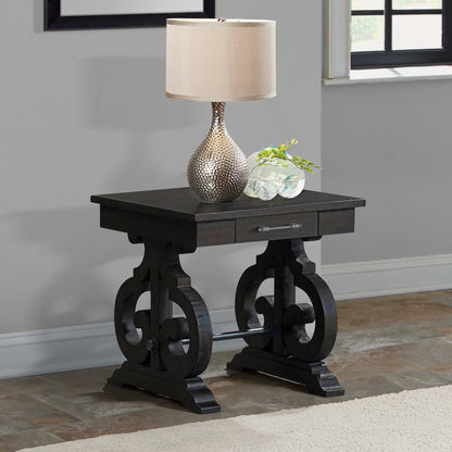 STONE SQUARE SIDE TABLE