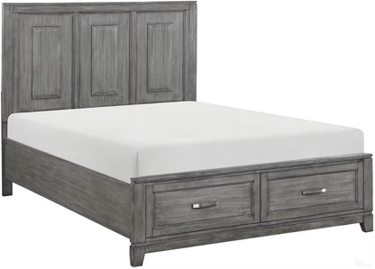 GRAHAM GREY QUEEN BED