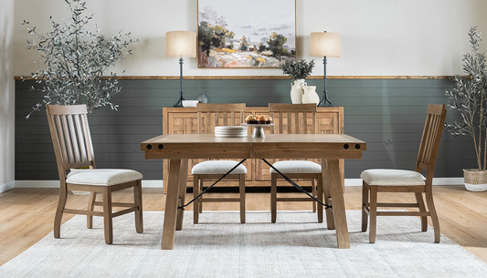 Dixie Light Hickory 5pc Dining Set