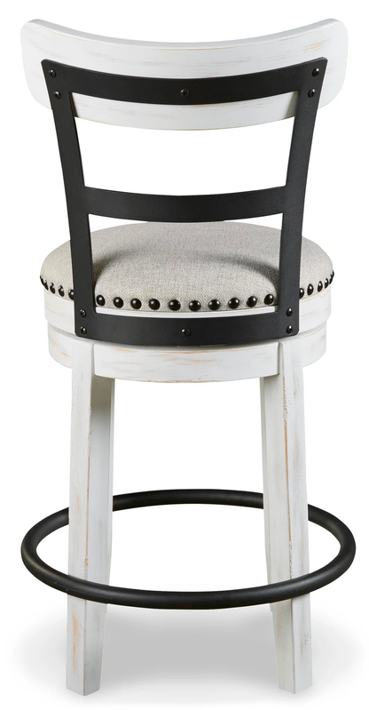 VICKIE WHITE 24" BARSTOOL