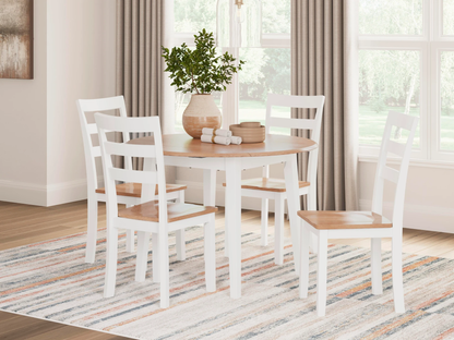 GAVIN ROUND DROP LEAF TABLE NW