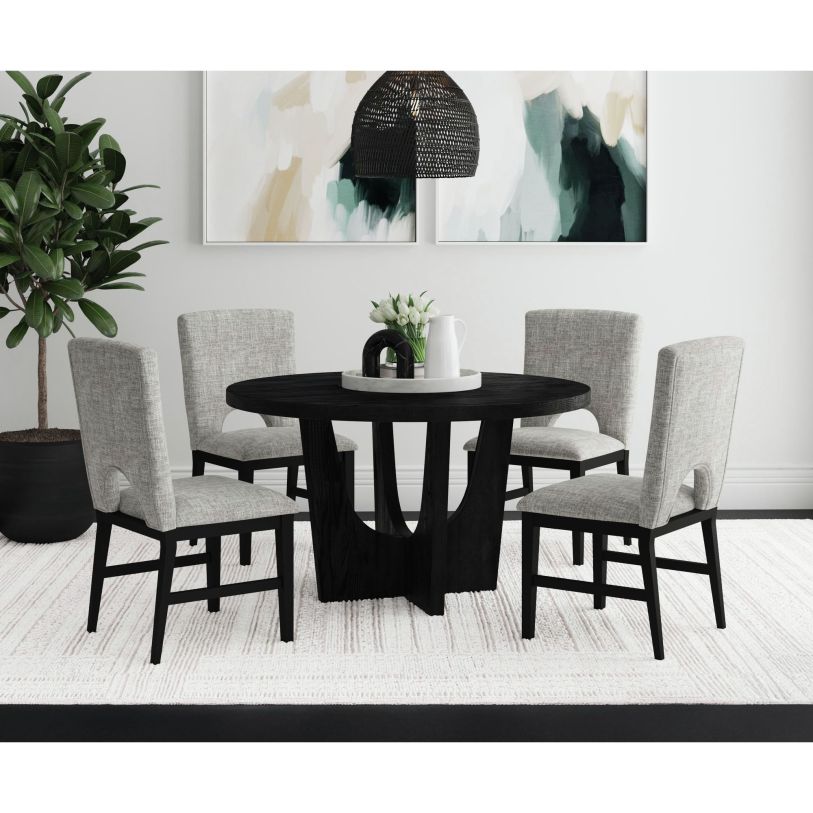 Olivia Wood Top 5pc. Dining Set
