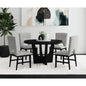 Olivia Wood Top 5pc. Dining Set