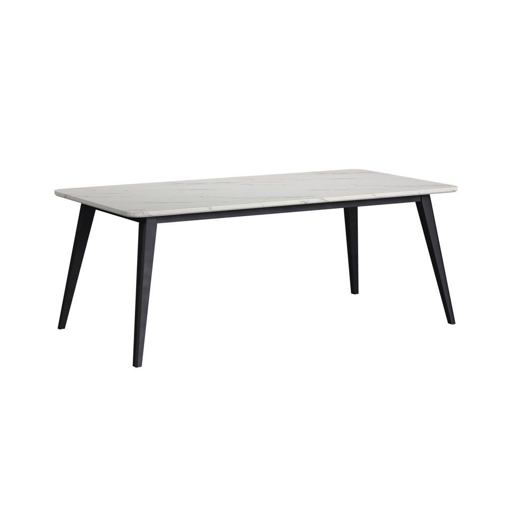 MARY DINING TABLE BLACK MARBLE TOP