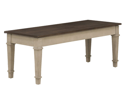 PHOEBE TWO TONE DINING BENCH