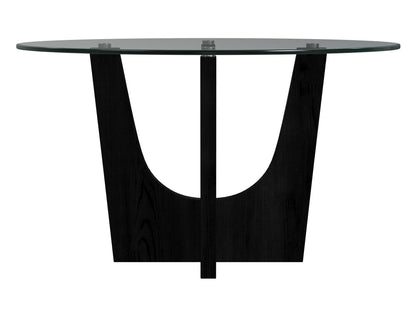 OLIVIA ROUND GLASS TABLE