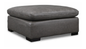 COLIN OTTOMAN LEATHER STONE