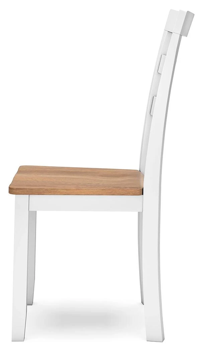 GAVIN SIDE CHAIR NATURAL/ WHITE